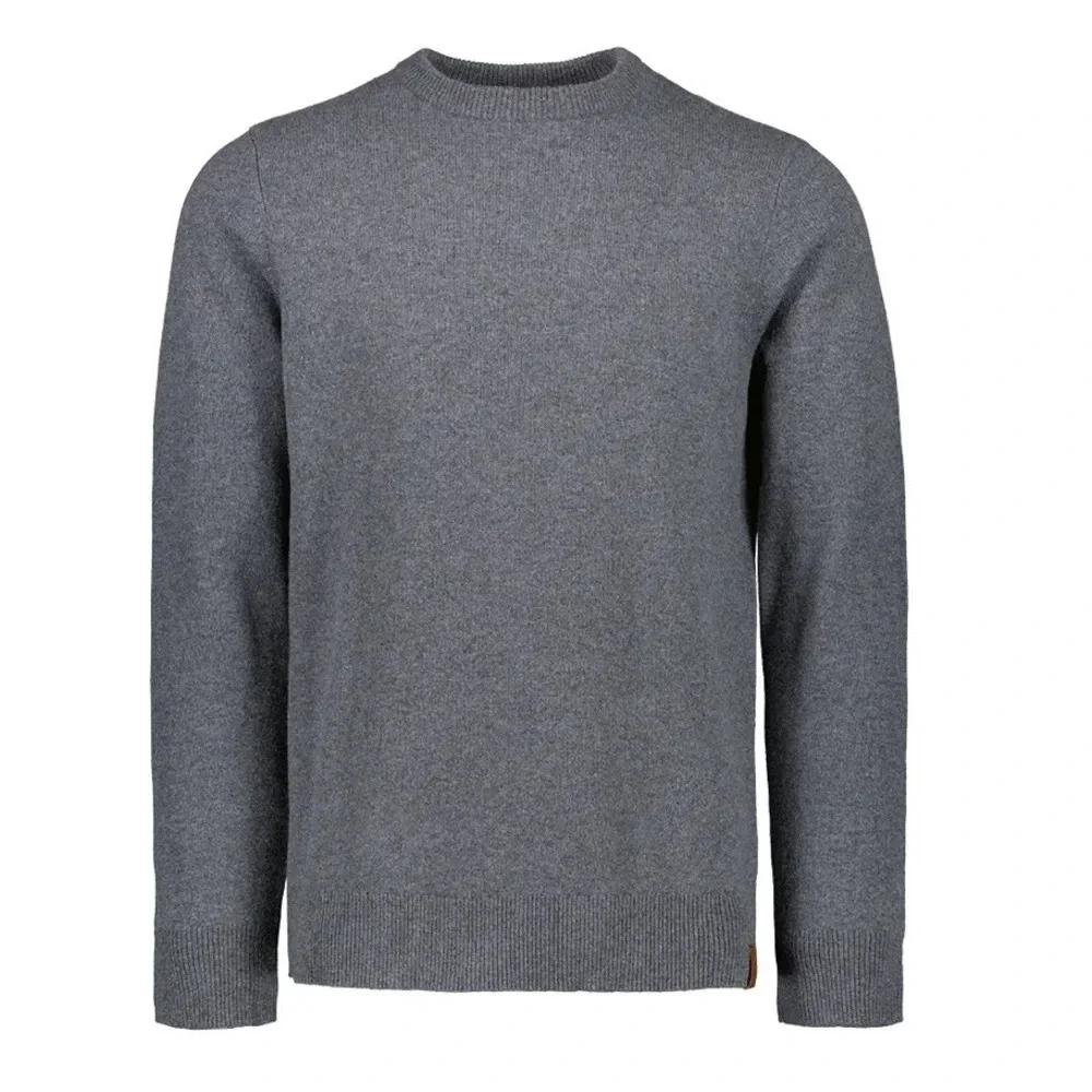 Obermeyer Men's XL Reggie Crewneck Sweater Knightly Grey Blue NWT Merino Wool